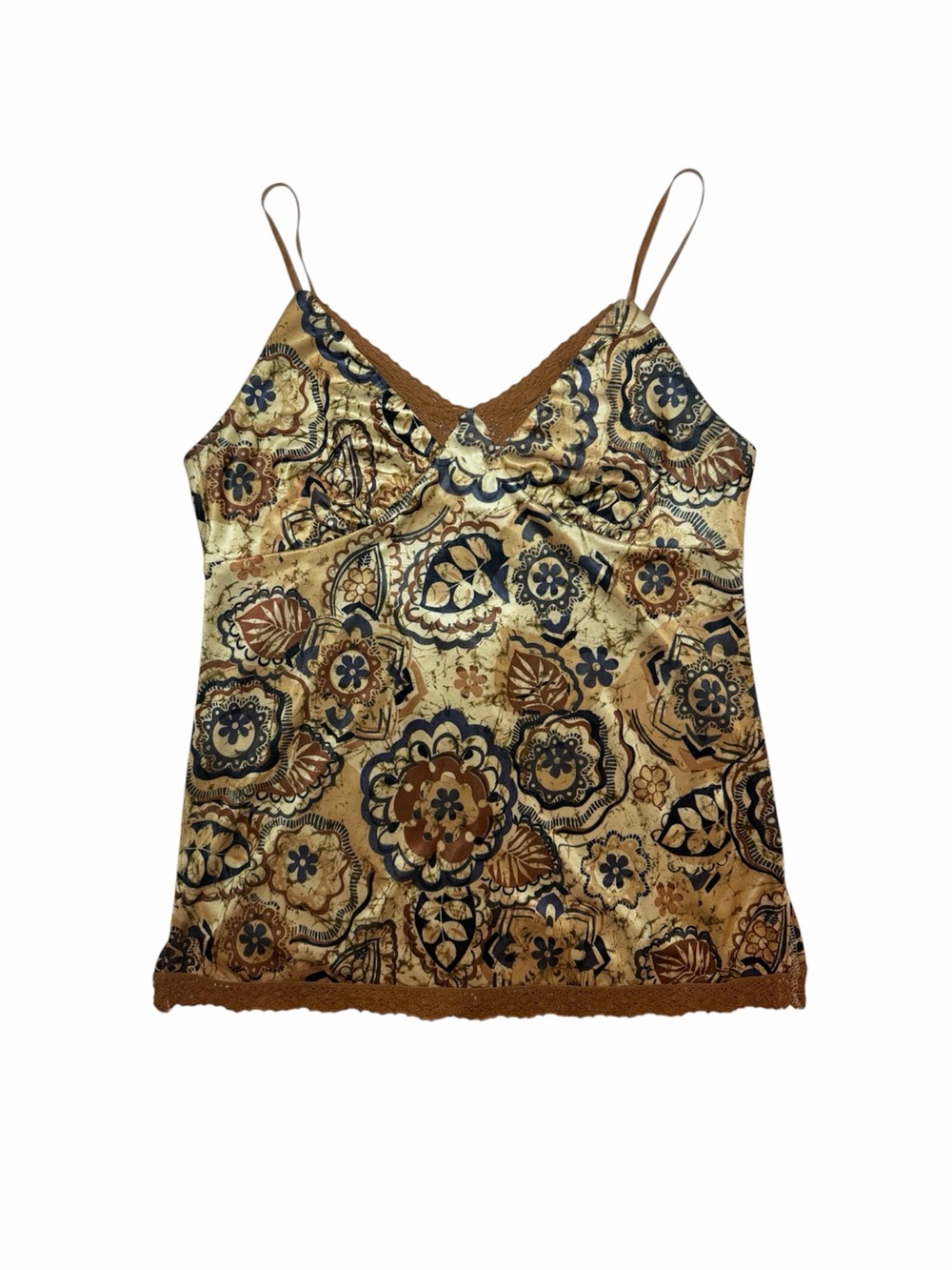 🤎 Weaver’s Girl Floral Lace Trim Camisole Tank Top 🤎